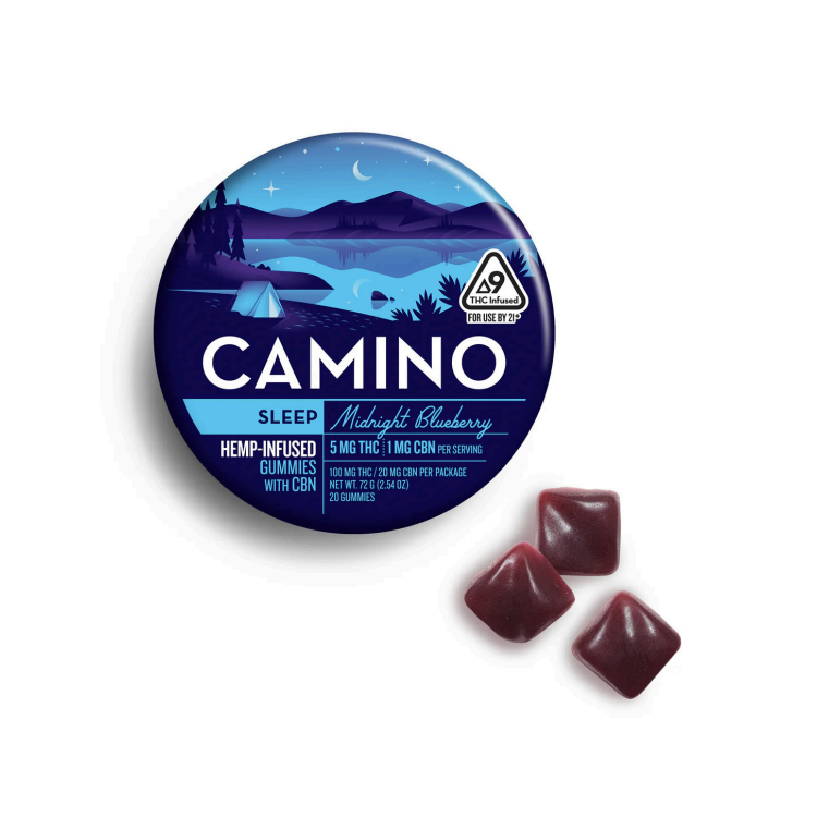Camino Gummies 100mg THC 20 Ct / Midnight Blueberry